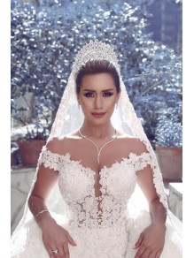 Ball Gown Off-the-Shoulder Lace Keyhole Back Wedding Dresses Bridal Gowns 99603019 Ball Gown Off-the-Shoulder Lace Keyhole Back Wedding Dresses Bridal Gowns 99603019