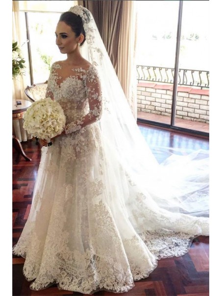 Long Sleeves Lace Wedding Dresses Bridal Gowns 99603034 Long Sleeves Lace Wedding Dresses Bridal Gowns 99603034