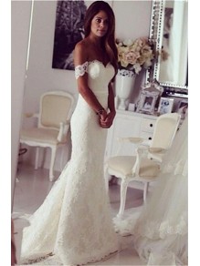 Mermaid Off-the-Shoulder Lace Wedding Dresses Bridal Gowns 99603035 Mermaid Off-the-Shoulder Lace Wedding Dresses Bridal Gowns 99603035