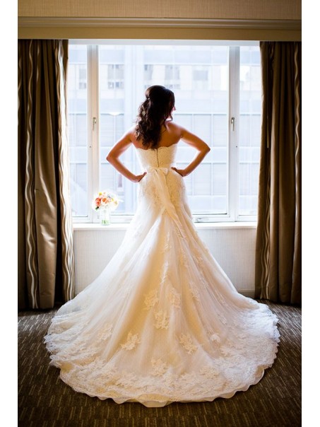 Lace Sweetheart Mermaid Wedding Dresses Bridal Gowns 99603042