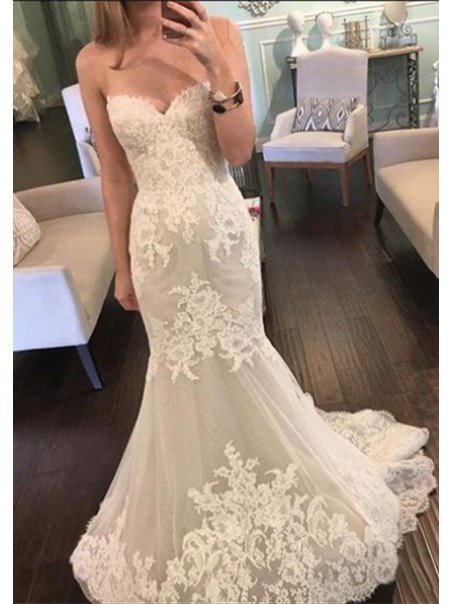 Mermaid Lace Sweetheart Wedding Dresses Bridal Gowns 99603043 Mermaid Lace Sweetheart Wedding Dresses Bridal Gowns 99603043