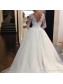Long Sleeves Tulle Lace Wedding Dresses Bridal Gowns 99603047