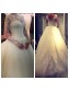 Long Sleeves Tulle Lace Wedding Dresses Bridal Gowns 99603047