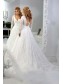 Long Sleeves V-Neck Lace Wedding Dresses Bridal Gowns 99603048