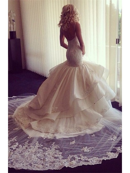 Mermaid Spaghetti Straps Lace Wedding Dresses Bridal Gowns 99603051 Mermaid Spaghetti Straps Lace Wedding Dresses Bridal Gowns 99603051