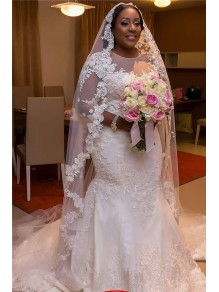 Mermaid 3/4 Length Sleeves Plus Size Lace Wedding Dresses Bridal Gowns 99603053 Mermaid 3/4 Length Sleeves Plus Size Lace Wedding Dresses Bridal Gowns 99603053