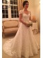 A-Line Short Sleeves Lace Wedding Dresses Bridal Gowns 99603058