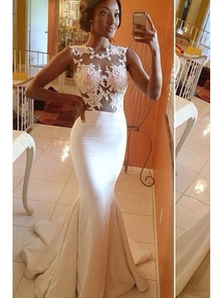 Mermaid Lace Illusion Bodice Wedding Dresses Bridal Gowns 99603061 Mermaid Lace Illusion Bodice Wedding Dresses Bridal Gowns 99603061