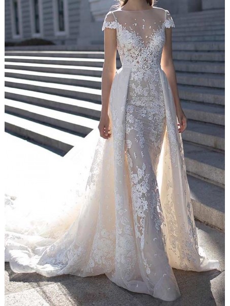 Cap Sleeves Mermaid Lace Wedding Dresses Bridal Gowns 99603062 Cap Sleeves Mermaid Lace Wedding Dresses Bridal Gowns 99603062