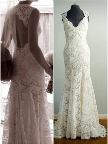 Mermaid V-Neck Lace Wedding Dresses Bridal Gowns 99603068 Mermaid V-Neck Lace Wedding Dresses Bridal Gowns 99603068