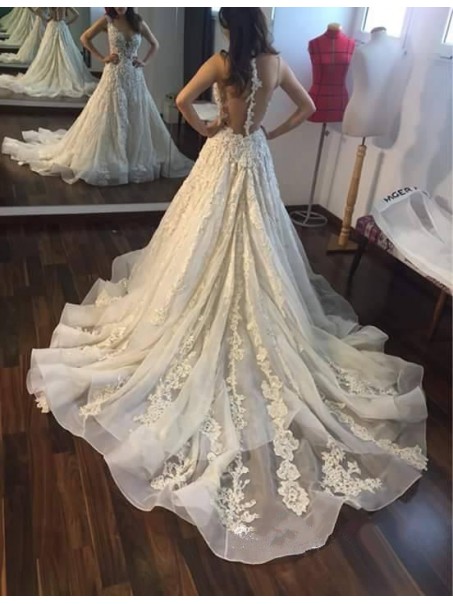 Sexy Lace V-Neck Wedding Dresses Bridal Gowns 99603072 Sexy Lace V-Neck Wedding Dresses Bridal Gowns 99603072