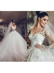 Ball Gown Long Sleeves Lace Wedding Dresses Bridal Gowns 99603074 Ball Gown Long Sleeves Lace Wedding Dresses Bridal Gowns 99603074