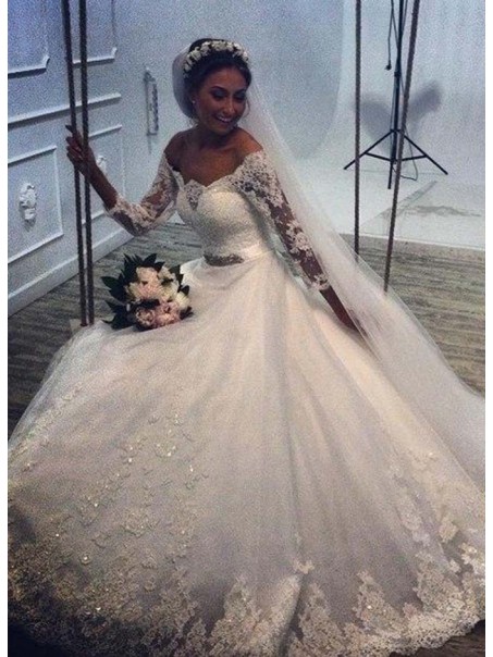 Lace Off-the-Shoulder Wedding Dresses Bridal Gowns 99603076 Lace Off-the-Shoulder Wedding Dresses Bridal Gowns 99603076
