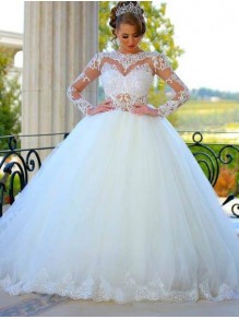 Ball Gown Long Sleeves Lace Wedding Dresses Bridal Gowns 99603080 Ball Gown Long Sleeves Lace Wedding Dresses Bridal Gowns 99603080