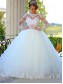 Ball Gown Long Sleeves Lace Wedding Dresses Bridal Gowns 99603080