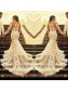Long Sleeves Lace Sheer Mermaid Wedding Dresses Bridal Gowns 99603087