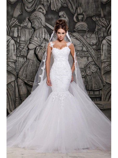 Mermaid Sleeveless Lace Wedding Dresses Bridal Gowns 99603089