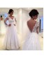 A-Line Long Sleeves Lace V-Neck Wedding Dresses Bridal Gowns 99603095 A-Line Long Sleeves Lace V-Neck Wedding Dresses Bridal Gowns 99603095