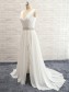 Sheath Chiffon Lace V-Neck Wedding Dresses Bridal Gowns 99603101