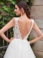 Mermaid Lace Tulle V-Neck Wedding Dresses Bridal Gowns 99603103