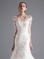 Mermaid 3/4 Length Sleeves Lace Wedding Dresses Bridal Gowns 99603104