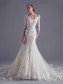 Mermaid 3/4 Length Sleeves Lace Wedding Dresses Bridal Gowns 99603104