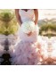 Mermaid Sweetheart Pink Beaded Waist Wedding Dresses Bridal Gowns 99603105