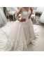 Long Sleeves V-Neck Lace Wedding Dresses Bridal Gowns 99603107 Long Sleeves V-Neck Lace Wedding Dresses Bridal Gowns 99603107