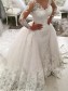Long Sleeves V-Neck Lace Wedding Dresses Bridal Gowns 99603107 Long Sleeves V-Neck Lace Wedding Dresses Bridal Gowns 99603107