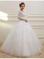3/4 Length Sleeves V-Neck Lace Wedding Dresses Bridal Gowns 99603108 3/4 Length Sleeves V-Neck Lace Wedding Dresses Bridal Gowns 99603108
