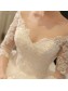 3/4 Length Sleeves V-Neck Lace Wedding Dresses Bridal Gowns 99603109 3/4 Length Sleeves V-Neck Lace Wedding Dresses Bridal Gowns 99603109
