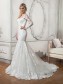Long Sleeves Mermaid Illusion Neckline Lace Wedding Dresses Bridal Gowns 99603112