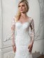 Long Sleeves Mermaid Illusion Neckline Lace Wedding Dresses Bridal Gowns 99603112