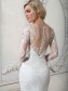 Long Sleeves Mermaid Illusion Neckline Lace Wedding Dresses Bridal Gowns 99603112