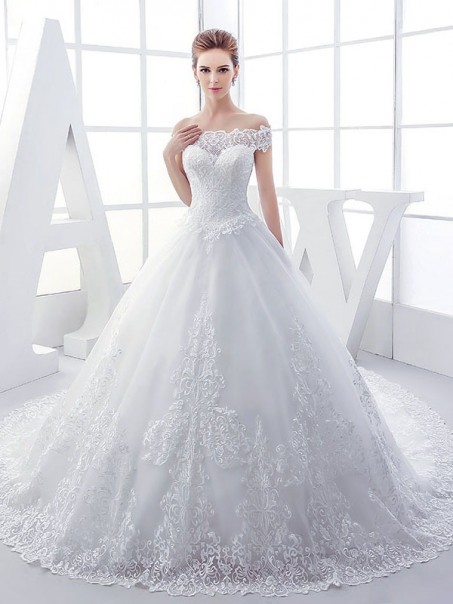 Lace Ball Gown Off-the-Shoulder Wedding Dresses Bridal Gowns 99603115 Lace Ball Gown Off-the-Shoulder Wedding Dresses Bridal Gowns 99603115