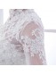 High Neck Long Sleeves Lace Wedding Dresses Bridal Gowns 99603127