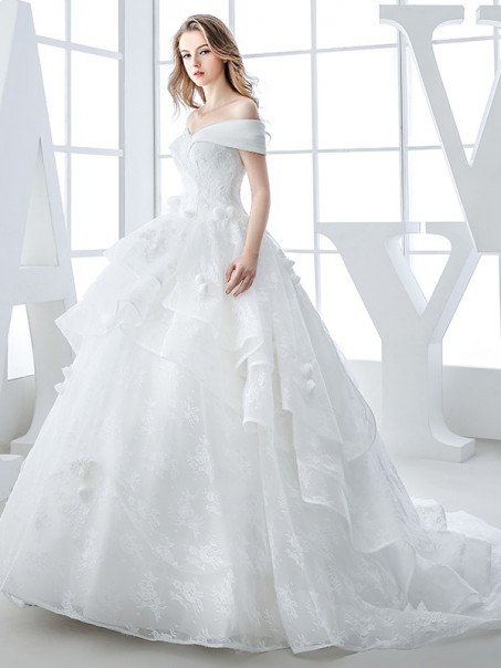 Ball Gown Off-the-Shoulder Lace Wedding Dresses Bridal Gowns 99603135 Ball Gown Off-the-Shoulder Lace Wedding Dresses Bridal Gowns 99603135