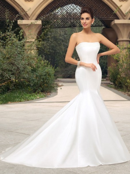 Simple Mermaid Strapless Wedding Dresses Bridal Gowns 99603139 Simple Mermaid Strapless Wedding Dresses Bridal Gowns 99603139