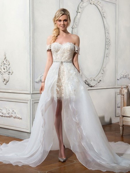 High Low Off-the-Shoulder Lace Wedding Dresses Bridal Gowns 99603153 High Low Off-the-Shoulder Lace Wedding Dresses Bridal Gowns 99603153