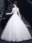 Ball Gown V-Neck Long Sleeves Lace Wedding Dresses Bridal Gowns 99603155 Ball Gown V-Neck Long Sleeves Lace Wedding Dresses Bridal Gowns 99603155