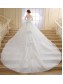 Ball Gown Off-the-Shoulder Lace Crystal Wedding Dresses Bridal Gowns 99603156