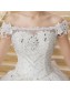 Ball Gown Off-the-Shoulder Lace Crystal Wedding Dresses Bridal Gowns 99603156
