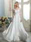 A-Line Sheer Lace Long Sleeves Wedding Dresses Bridal Gowns 99603187
