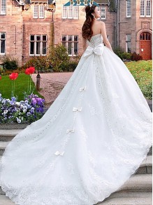 Sparkly Lace Ball Gown Crystal Wedding Dresses Bridal Gowns 99603195