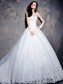 Ball Gown Cap Sleeves Lace Wedding Dresses Bridal Gowns 99603196