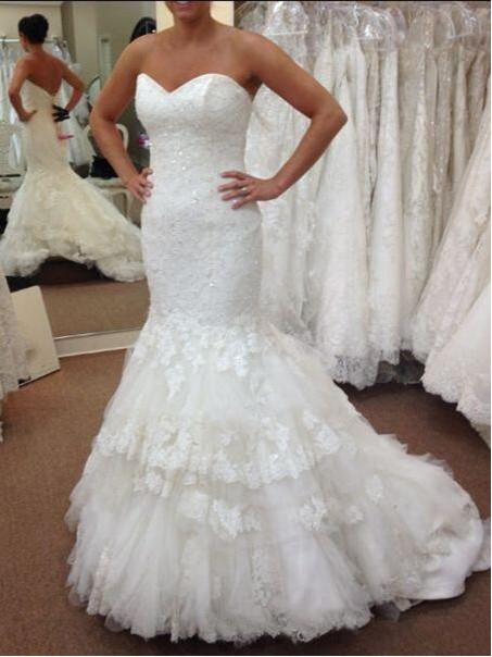 Mermaid Sweetheart Lace Wedding Dresses Bridal Gowns 99603248 Mermaid Sweetheart Lace Wedding Dresses Bridal Gowns 99603248