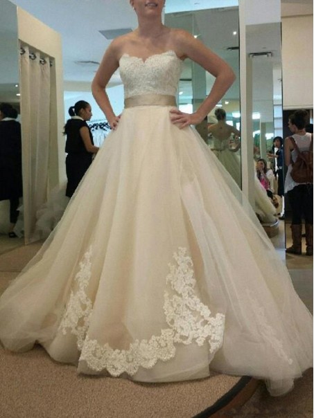 A-Line Sweetheart Lace Wedding Dresses Bridal Gowns 99603255