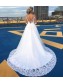 A-Line Long Sleeves Lace Illusion Bodice Wedding Dresses Bridal Gowns 99603256 A-Line Long Sleeves Lace Illusion Bodice Wedding Dresses Bridal Gowns 99603256