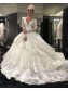Long Sleeves Lace V-Neck Keyhole Back Wedding Dresses Bridal Gowns 99603258 Long Sleeves Lace V-Neck Keyhole Back Wedding Dresses Bridal Gowns 99603258