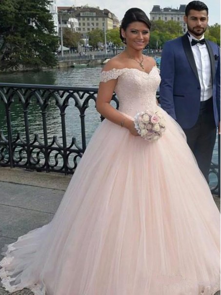Ball Gown Off-the-Shoulder Lace Tulle Wedding Dresses Bridal Gowns 99603259 Ball Gown Off-the-Shoulder Lace Tulle Wedding Dresses Bridal Gowns 99603259